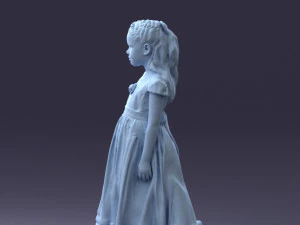 girl in sundress 0204-2 3d print ready 3D Print Model