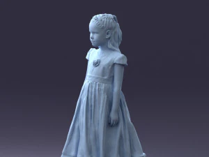 girl in sundress 0204-2 3d print ready 3D Print Model