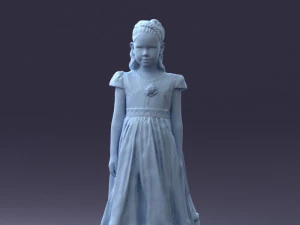 girl in sundress 0204-2 3d print ready 3D Print Model