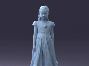 girl in sundress 0204-2 3d print ready 3D Print Model