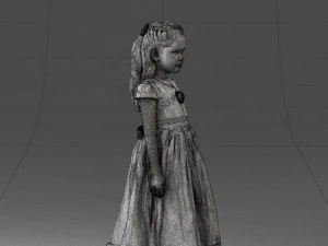 girl in sundress 0204-2 3d print ready 3D Print Model