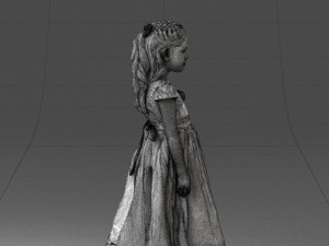 girl in sundress 0204-2 3d print ready 3D Print Model