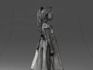 girl in sundress 0204-2 3d print ready 3D Print Model