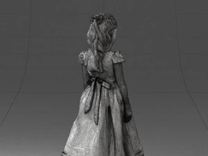 girl in sundress 0204-2 3d print ready 3D Print Model