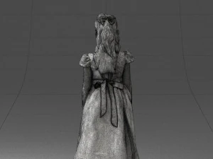 girl in sundress 0204-2 3d print ready 3D Print Model