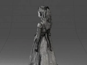 girl in sundress 0204-2 3d print ready 3D Print Model