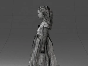 girl in sundress 0204-2 3d print ready 3D Print Model