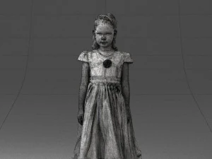 girl in sundress 0204-2 3d print ready 3D Print Model