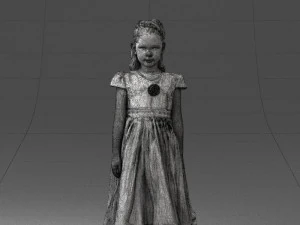 girl in sundress 0204-2 3d print ready 3D Print Model