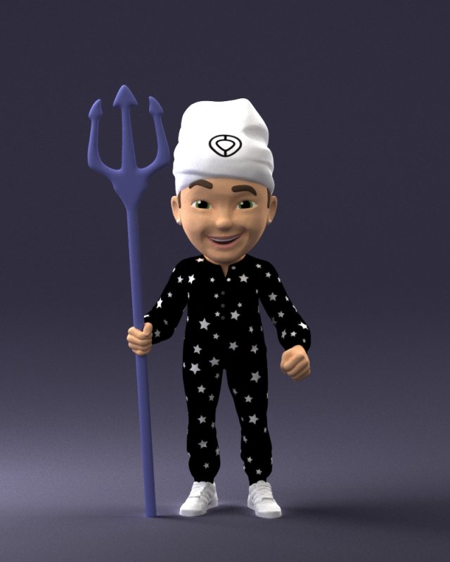 sticker boy 1013 3D मॉडल .c4d .max .obj .3ds .fbx .stl .blend 