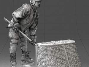 hockey player 1014 3d print ready 3D Принт Модель