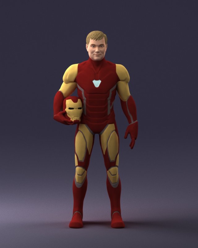 iron man cospaly 1001 3d print ready 3D 打印模型 .c4d .max .obj .3ds .fbx .stl .blend 