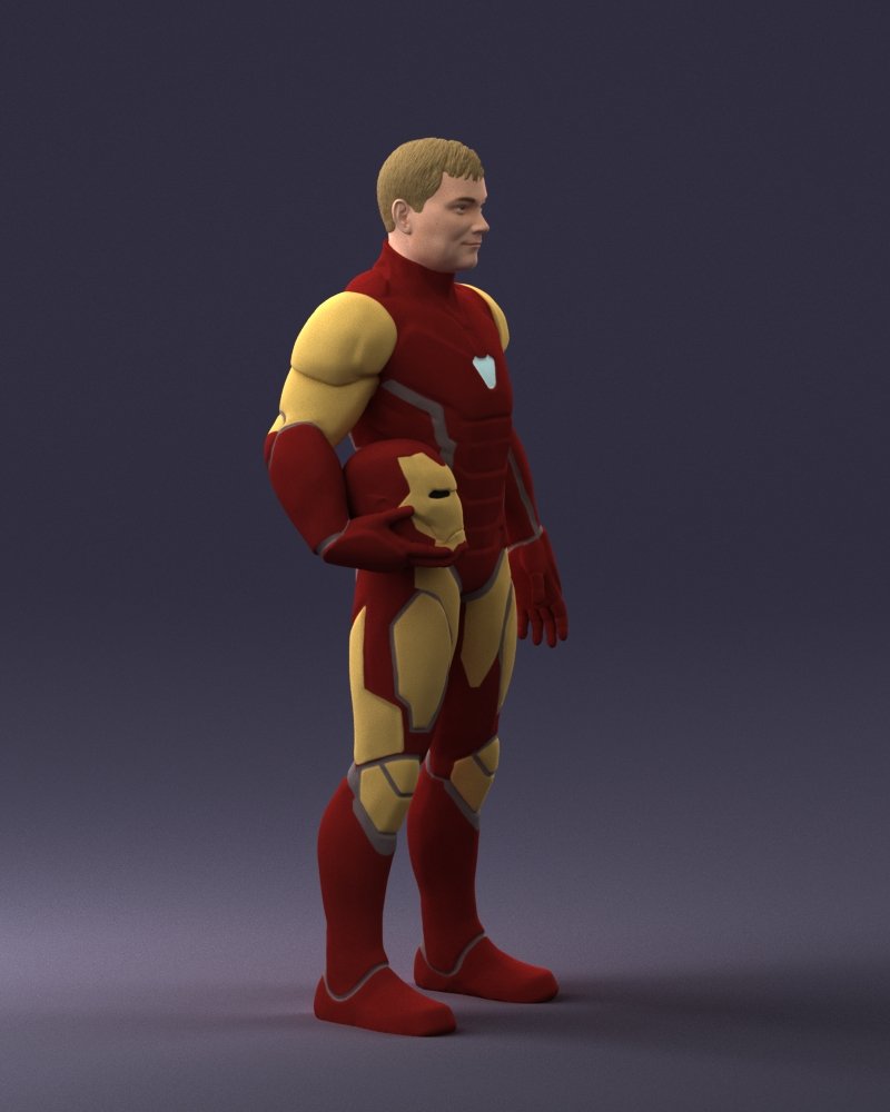 Iron Man Cospaly 1001 3d Print Ready 3D Принт Модель In Мужчина.
