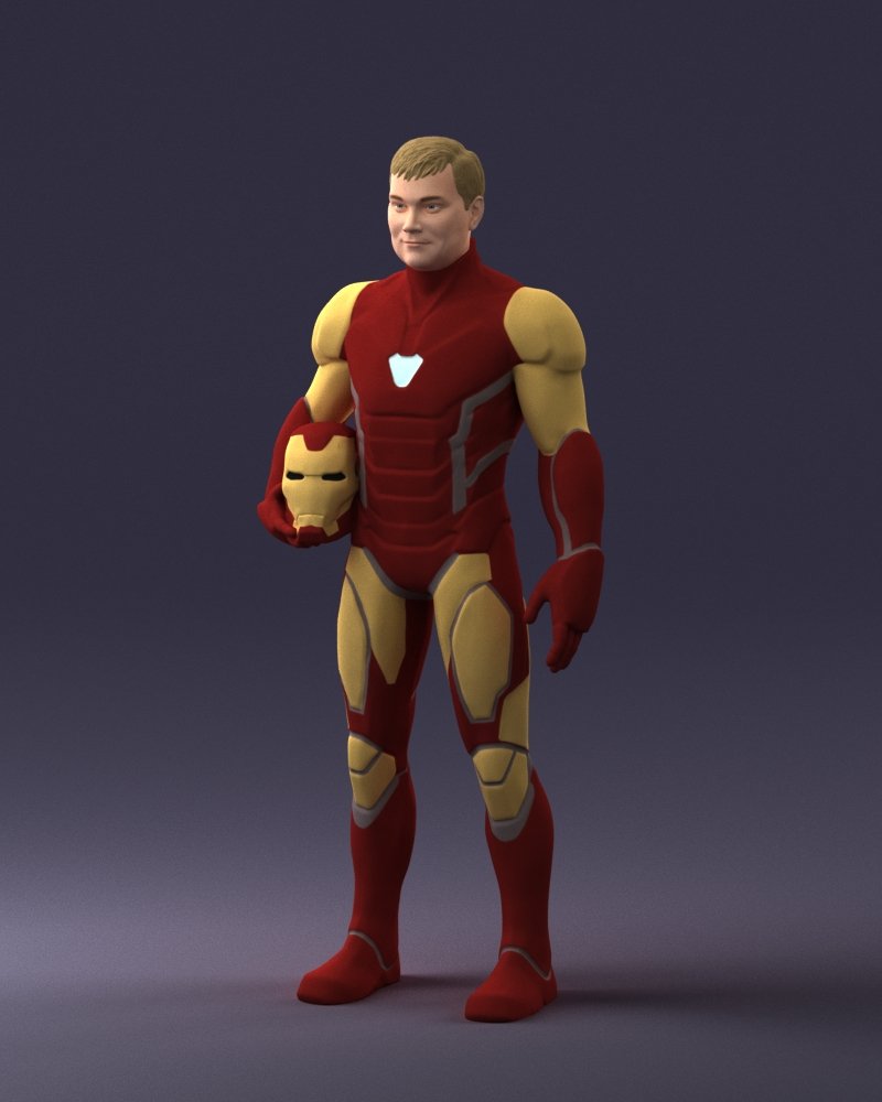 Iron Man Cospaly 1001 3d Print Ready 3D Принт Модель In Мужчина.