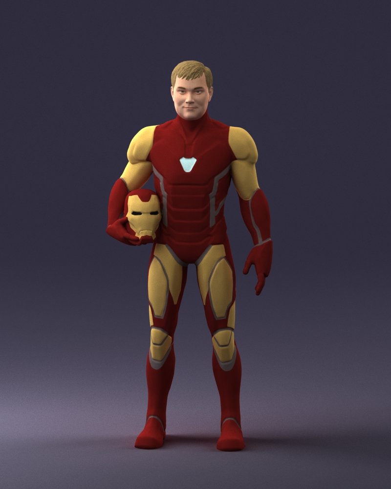 Iron Man Cospaly 1001 3d Print Ready 3D Принт Модель In Мужчина.