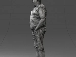 000266 Casual Man with Glasses 0527 3dp 3D Print Model