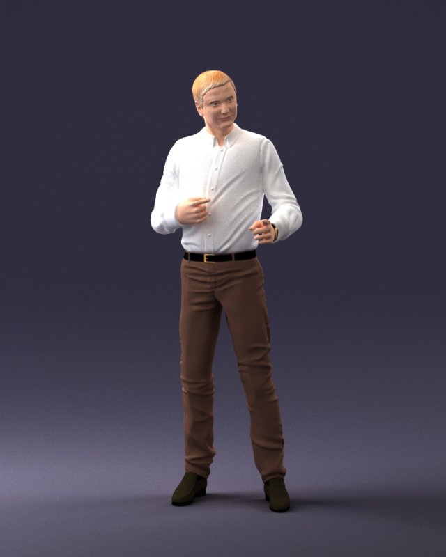 charismatic man 1217-1 3d print ready Modèles 3D en vedette .c4d .max .obj .3ds .fbx .stl .blend 