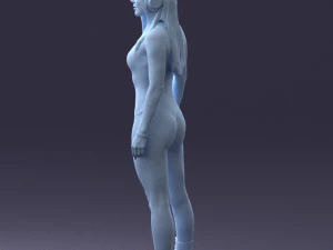 000336 Female Character with Headphones and Boots 0127 3dp 3D Print Model