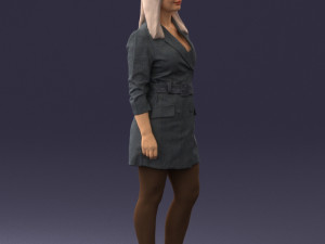 woman in casual 0122-3 3d print ready Model Cetak 3D