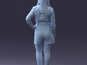 woman in casual 0122-3 3d print ready Model Cetak 3D