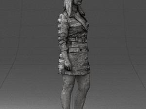 woman in casual 0122-3 3d print ready Model Cetak 3D