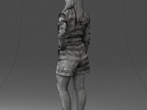 woman in casual 0122-3 3d print ready Model Cetak 3D