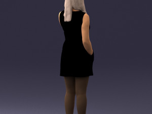 woman with smartphone 0122-2 3Dモデル