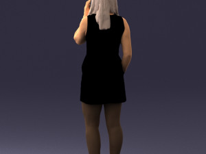 woman with smartphone 0122-2 3d print ready Modelo de Impressão 3D