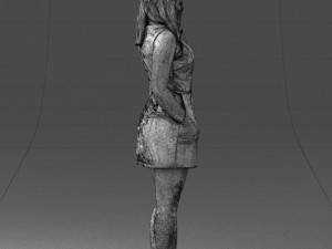 woman with smartphone 0122-2 3d print ready Modelo de Impressão 3D