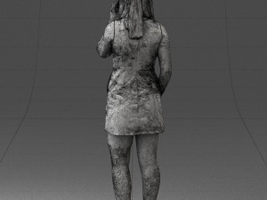 woman with smartphone 0122-2 3d print ready Modelo de Impressão 3D