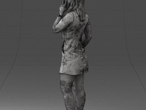 woman with smartphone 0122-2 3d print ready Modelo de Impressão 3D