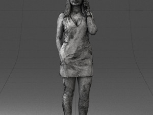 woman with smartphone 0122-2 3d print ready Modelo de Impressão 3D