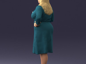 rich woman 0122-1 3d print ready 3D Print Model