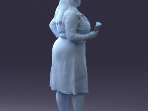 rich woman 0122-1 3d print ready 3D Print Model