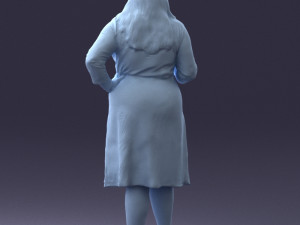 rich woman 0122-1 3d print ready 3D Print Model