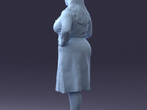 rich woman 0122-1 3d print ready 3D Print Model