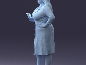 rich woman 0122-1 3d print ready 3D Print Model