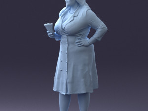 rich woman 0122-1 3d print ready 3D Print Model