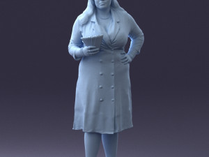 rich woman 0122-1 3d print ready 3D Print Model