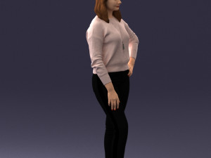 girl in sweater 1224-3 Modelo 3D
