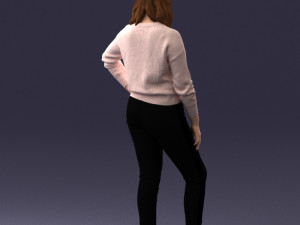 girl in sweater 1224-3 Modelo 3D