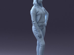 girl in sweater 1224-3 Modelo 3D