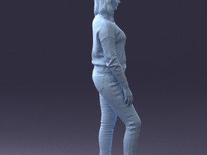 girl in sweater 1224-3 Modelo 3D