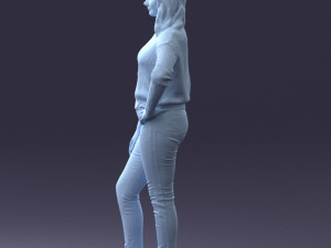 girl in sweater 1224-3 Modelo 3D