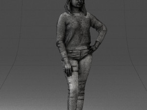 girl in sweater 1224-3 Modelo 3D