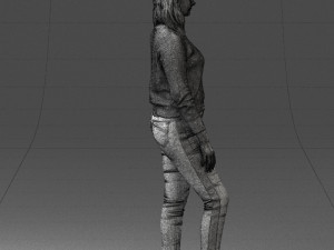 girl in sweater 1224-3 Modelo 3D