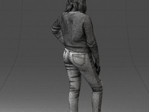 girl in sweater 1224-3 Modelo 3D