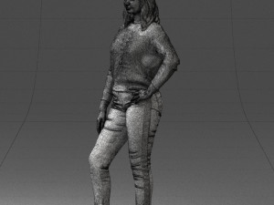 girl in sweater 1224-3 Modelo 3D