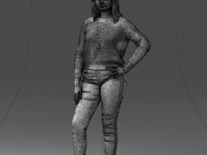 girl in sweater 1224-3 Modelo 3D