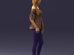 fashion girl 0613-2 3d print ready Modelo de Impressão 3D